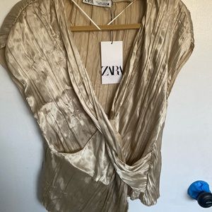 Gold Zara Top